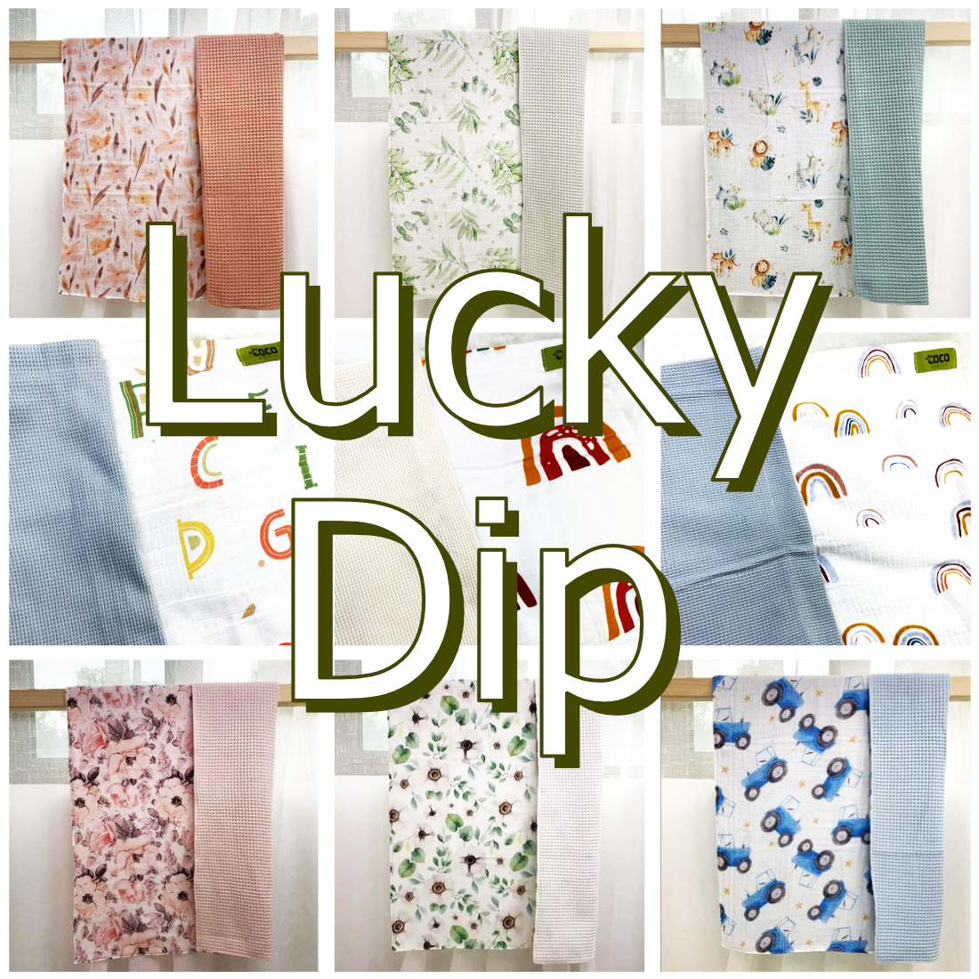 LUCKY DIP Waffle Blanket